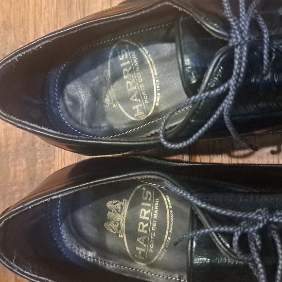 Harris Shoes 1913 Eel Leather Stringed Cap Toe Shoes, Size 11.5 - Picture 5 of 12